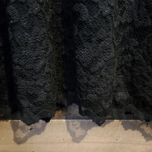 Karen Kane Black Dress Lace Overlay Scallop Hem Cocktail Holiday Party NYE Sz 2X - Picture 7 of 13